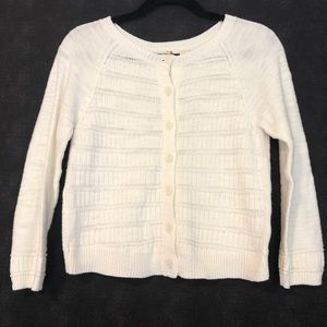 Moth Anthropology Cream Knit Cardigan